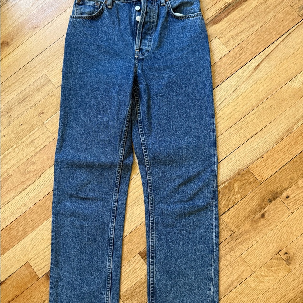 Nudie Jeans Classic Blue Straight-Leg Denim